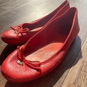 Coach ballet flats with bow ❤️